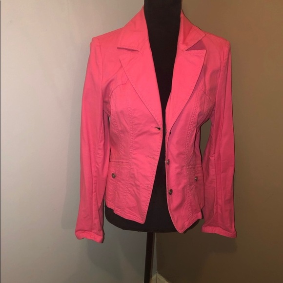 Tommy Hilfiger Hot Pink Blazer EUC adorable - Picture 1 of 4